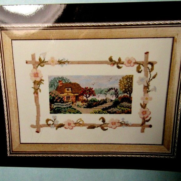 Cross Stitch Kit English Cottage Garden Dogwoods - Picture 2 of 7